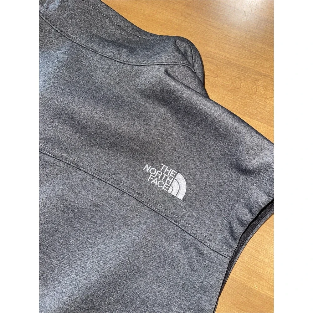 The North Face Windwall Vest Men 3XL Gray Heather Full Zip Pockets Hiking Preppy